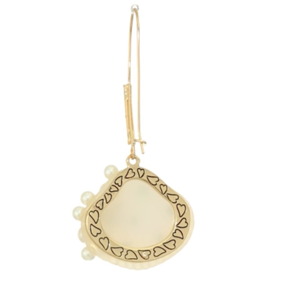 New Betsey Johnson Sea Shell Dangle Earrings - Picture 4 of 10